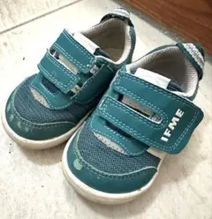 IFME イフミー ベビー メッシュ スニーカー 13cm グリーン ベルクロ