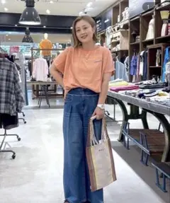 NKJ switch wide denim ニコアンド ワイド デニム