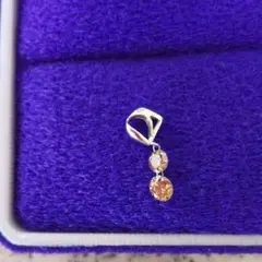 0.5カラット二連ダイヤモンドトップ