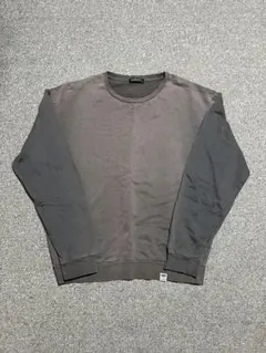 鬼フェード スウェット 無地 グレー