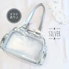 ミニ 痛ショルダー　おまけ付★　シルバー　2way　痛バ　ぬい痛　小さめ　リボン