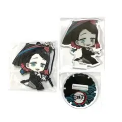 鬼滅の刃　ぺたん娘　和傘　アクリルスタンド　ラバーストラップ　魘夢