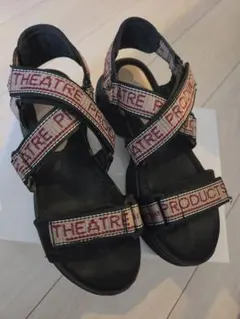 【THEATRE PRODUCTS】 ジャガードテープ厚底サンダル（38サイズ）のサムネイル