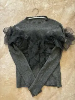 【新品タグ付き】Gleeful 2way チュールフリル ニット M