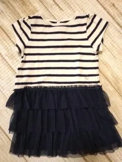 ボーダー柄ワンピース 80cm　プチバトー