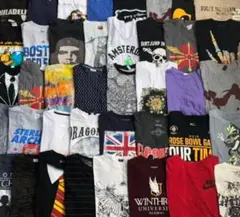 A17 アメリカ古着 ブランドミックス半袖プリントTシャツ56枚セット