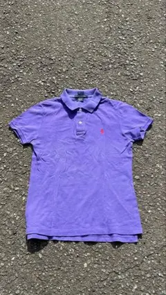 ポ*ー様 90's ポロラルフローレン　ポロシャツ 紫 ビッグポニー　希少カラー