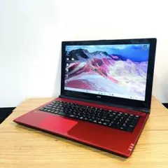 ワインレッドNECノートパソコンwindows11オフィステレワークカメラDVD