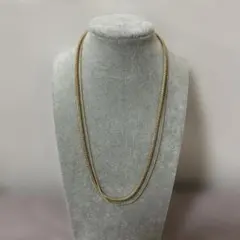 ＊未使用＊AMERICAN HOLIC ゴールドスネークチェーン 2連ネックレス