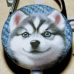 リールキーホルダーT98★ハンドメイド　シベリアンハスキー♡
