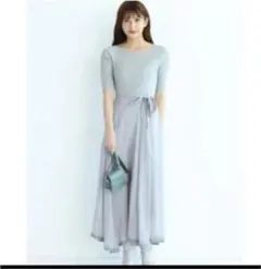 Rirandture NEWウエストドッキングワンピース