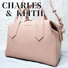 【人気カラー】チャールズアンドキース　スローチー ダブルハンドルバッグ 袋付き