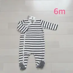 プチバトー　マリニエール足つきロンパース　6m