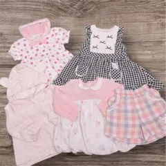 クーラクール/90㎝♡いちご セーラーワンピース他 5点セット まとめ売り