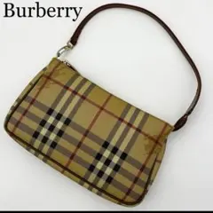 Burberry　バーバリー　アクセサリーポーチ　ホースシャドー　ノバチェック