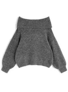 GRL オフショルダーニットトップス[an1721]