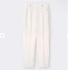 GU ハイウエストテーパードパンツ　アイボリーLサイズ