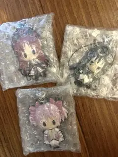未使用 魔法少女まどか☆マギカ ラバーストラップコレクション 3個セット