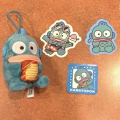 ハンギョドン　スシロー　日焼け　はぴだんぶい　マスコット　ステッカー　ピック