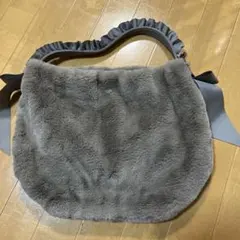 最終値下げ　♡美品♡ファートートバッグ　グレー