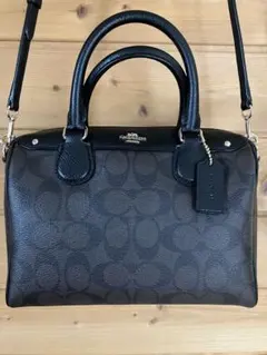 COACH シグネチャー モリートート シャンブレー デニム ショルダー