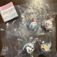 ちいかわ×サンリオキャラクターズ　なりきりフィギュア　セミコンプ　4点セット
