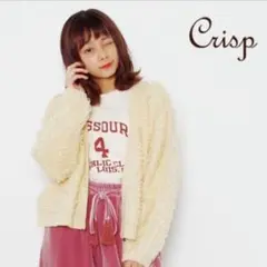 crisp　ヘアリーニットカーデ