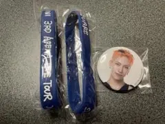 INI 池崎理人　ラバーバンド　ミニ缶バッジ