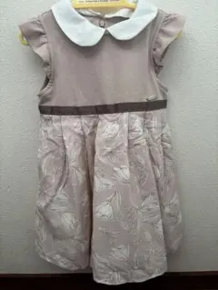 petit main フラワープリント ワンピース 90cm