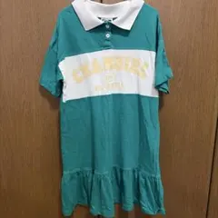 最終価格！Cammy x Amie ポロシャツワンピース グリーンのサムネイル