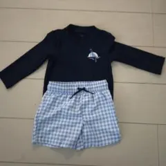 カーターズ ベビー水着　上下　18M ヨット柄　ラッシュガード