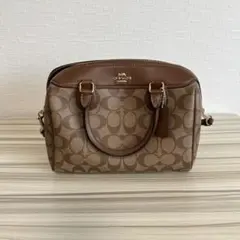 COACH シグネチャー 2way ミニボストンバッグ