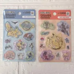 【韓国限定】ポケモンシール/ウォーターシール2点セット①/韓国ダイソー