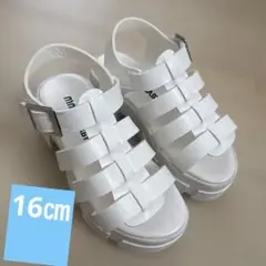 子供　サンダル　16㎝　白