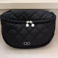 キルティング黒ショルダーバッグ