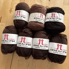 ハマナカフォープライ　アクリル65メリノウール35% 50g ブラウン系7玉
