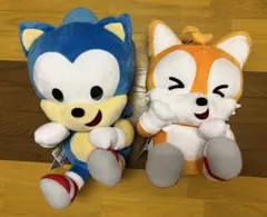 SONIC&FRIENDS ひょこぴょこLLぬいぐるみ ソニック 4点セット - メルカリ