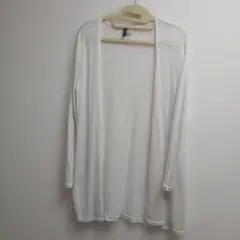 DIVIDED ホワイトカーディガン Mサイズ