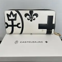CASTELBAJAC カステルバジャック パロン シルバー 本革 (極美品