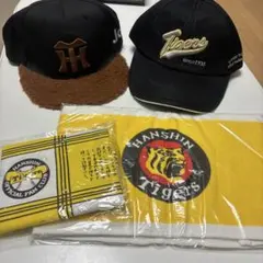 阪神タイガース 応援グッズ 6点まとめ売り ⚠応援バットのみUSED品