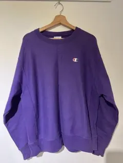 チャンピオン　champion リーバスリヴ　トレーナー　厚手　パープル　紫