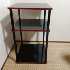 茶道具 更好棚 　二重棚　玄々斎好写し爪紅組立式　飾り棚 飾り台 花台