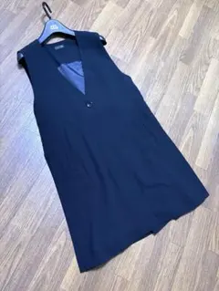 ❤️極美品　ヤマダヤAga ロングジレ　ベスト 　黒