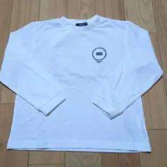 新品☆コムサイズム　白　サークルプリント長袖Tシャツ120㎝