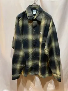 CALTOP キャルトップ オンブレ チェックシャツ 長袖 シャドー　メンズ　S