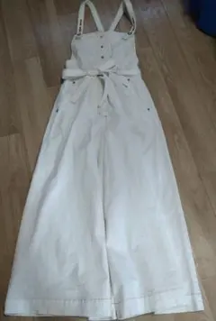 ZARA ホワイト サロペット オールインワン S | Mercari