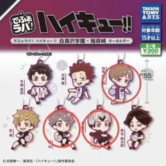 でふぉラバ！《ハイキュー!! ラバーキーホルダー》 白布賢二郎・宮治・北信介