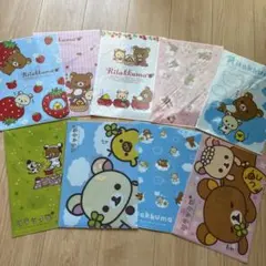 新品未開封　リラックマ A4サイズ　クリアファイル 9枚セット　まとめ売りのサムネイル