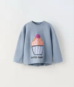 ZARA ガーメントダイプリンTシャツ　116cm