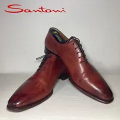 Santoni サントーニ ダークブラウン スエード ローファー シューツリー付 SANTONI（サントーニ） スエードコインローファー(ANDREA) （ダーク